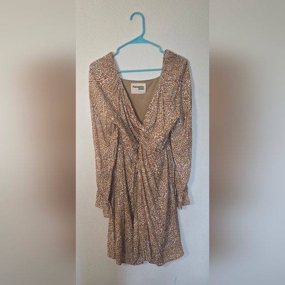 Savanna Jane Dresses & Skirts - Savanna Jane Boho Paisley Long Sleeve Mini Fall Cottagecore Dress New Size Small